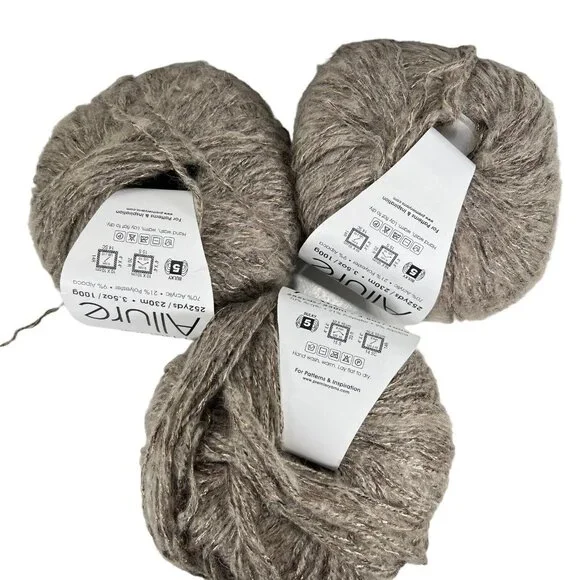 Premier Allure Alpaca Blend Luxury Yarn Dove Lot of 3 Turkey Original Package - Picture 2 of 9